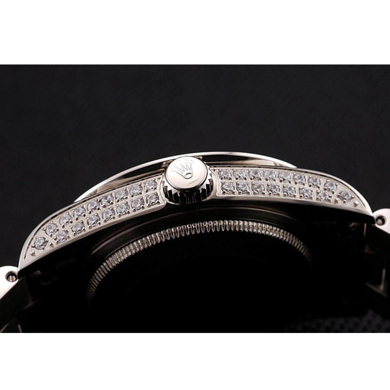 Aaa replica watch Dial Diamond Case Day-Date Diamond Rolex Pave 1453950 Bracelet Diamond Swiss 0518